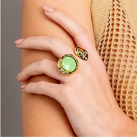 Alexis Bittar Brut Coin Mojave TurquoiseOpen Ring
